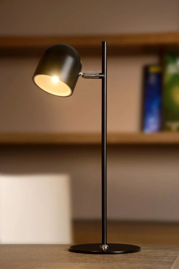 Lucide SKANSKA - Bureaulamp - LED Dimb. - 1x5W 3000K - Zwart - sfeer 1